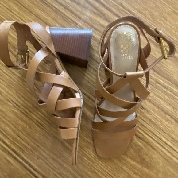 Vince Camuto - Sutellie Block Heel Leather Sandals - size 11M  MSRP: $139.00 - Picture 3 of 12